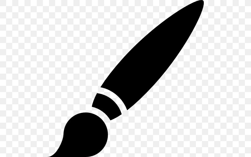 Brush Painting Clip Art, PNG, 512x512px, Brush, Black, Black And White, Cold Weapon, Drawing Download Free
