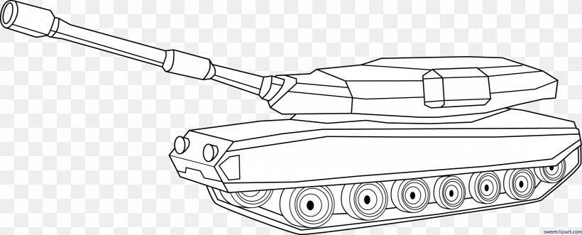 Clip Art Main Battle Tank Openclipart Image, PNG, 9011x3646px, Tank, Auto Part, Automotive Design, Black And White, Computer Download Free