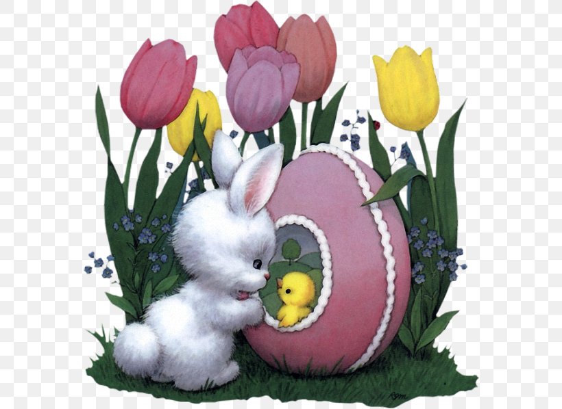 Easter Bunny Christmas Holiday, PNG, 580x598px, Easter Bunny, Christmas, Easter, Floral Design, Flower Download Free