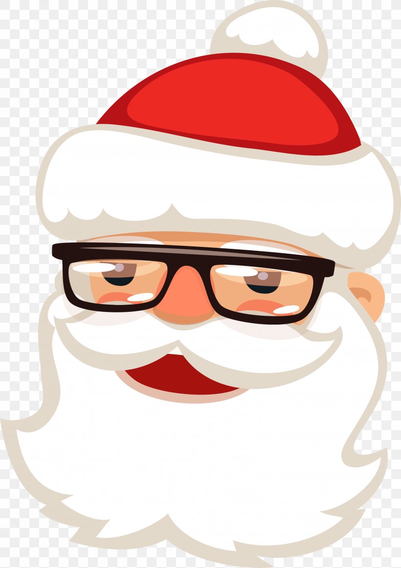 Santa Claus Glasses Face Clip Art, PNG, 3001x4256px, Santa Claus, Art,  Cartoon, Christmas, Christmas Ornament Download