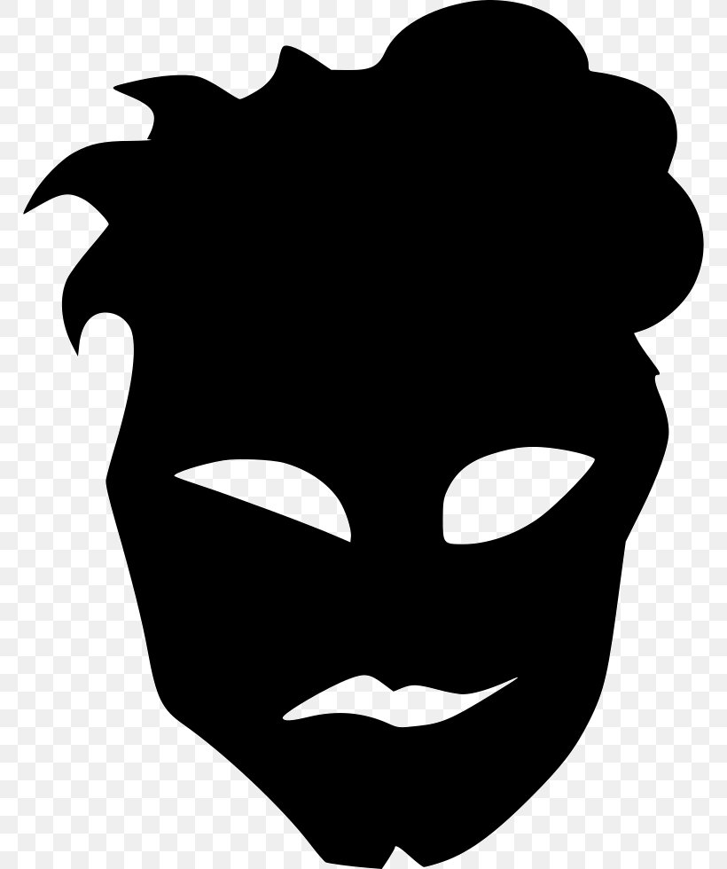 Black Nose Silhouette White Clip Art, PNG, 768x980px, Black, Black And White, Black M, Character, Face Download Free