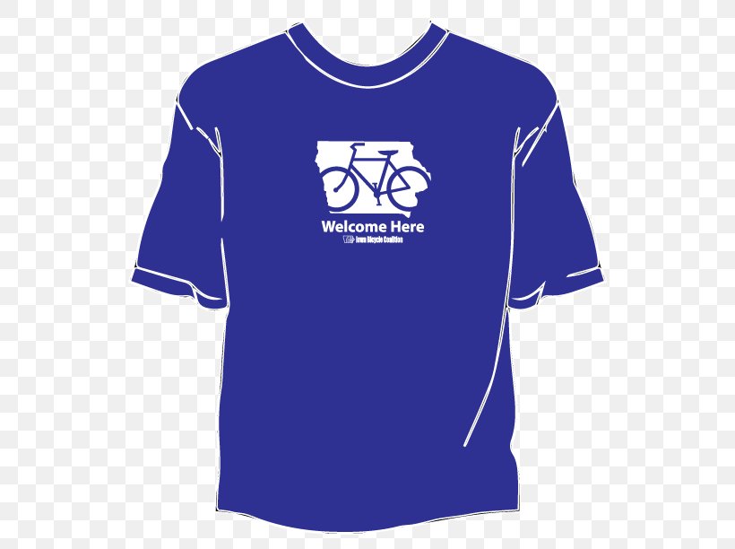 T-shirt Iowa Bicycle Coalition Cycling Advocacy, PNG, 792x612px, Tshirt, Active Shirt, Bicycle, Blue, Brand Download Free