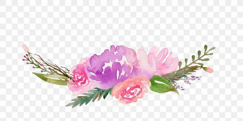 Watercolour Flowers Watercolor Painting Drawing Clip Art, PNG, 3000x1500px, Watercolour Flowers, Art, Art Museum, Artificial Flower, Bud Download Free