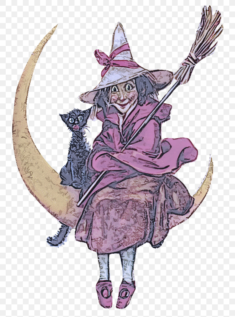 Cartoon Costume Design Witch Hat Cat, PNG, 781x1104px, Cartoon, Cat, Costume Design, Witch Hat Download Free