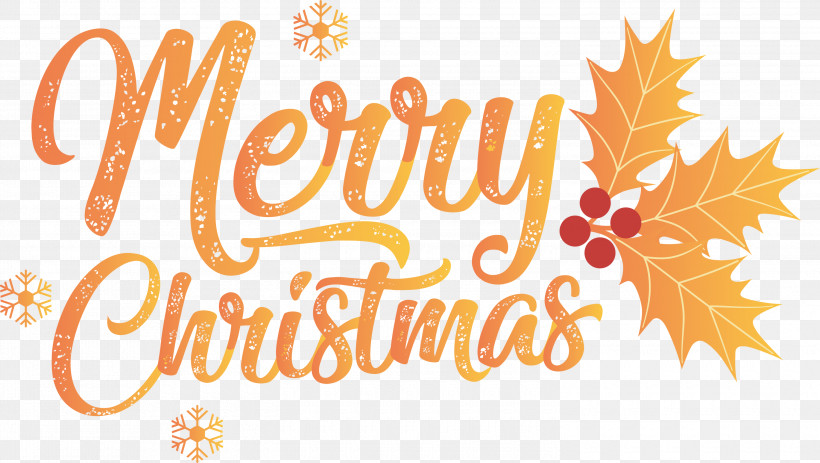 Merry Christmas, PNG, 3000x1696px, Merry Christmas, Biology, Fruit, Leaf, Logo Download Free