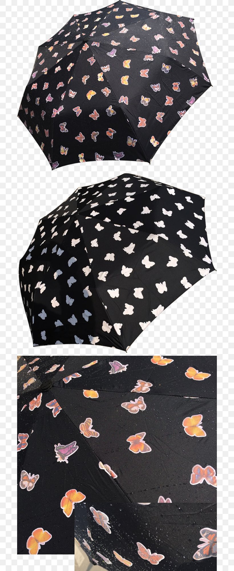 Polka Dot Umbrella Xiamen Brown, PNG, 700x2000px, Polka Dot, Brown, Cap, Color, Flower Download Free
