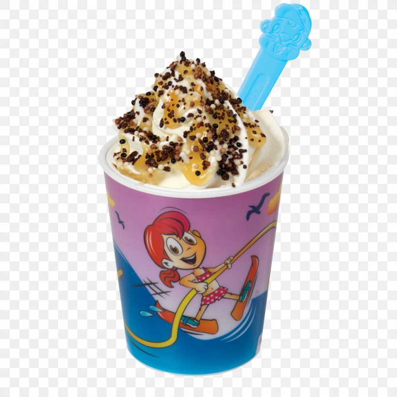 Sundae Milkshake Ice Cream Frappé Coffee Soft Serve, PNG, 1000x1000px, Sundae, Banana, Beker, Cream, Cup Download Free