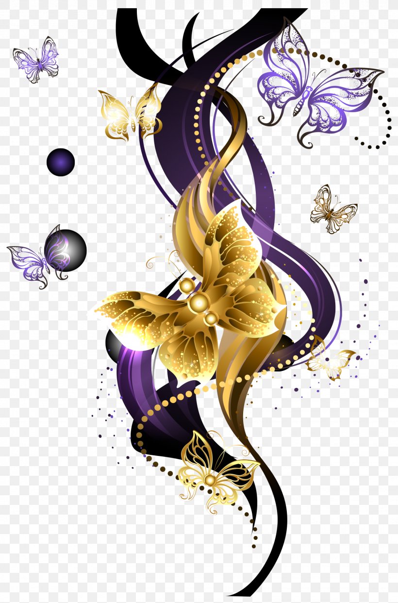 Butterfly Graphic Design Purple, PNG, 1550x2349px, Butterfly, Art, Decorative Arts, Fictional Character, Mythical Creature Download Free
