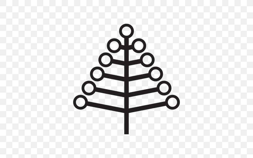 Christmas Tree, PNG, 512x512px, Christmas Tree, Black And White, Christianity, Christmas, Gift Download Free