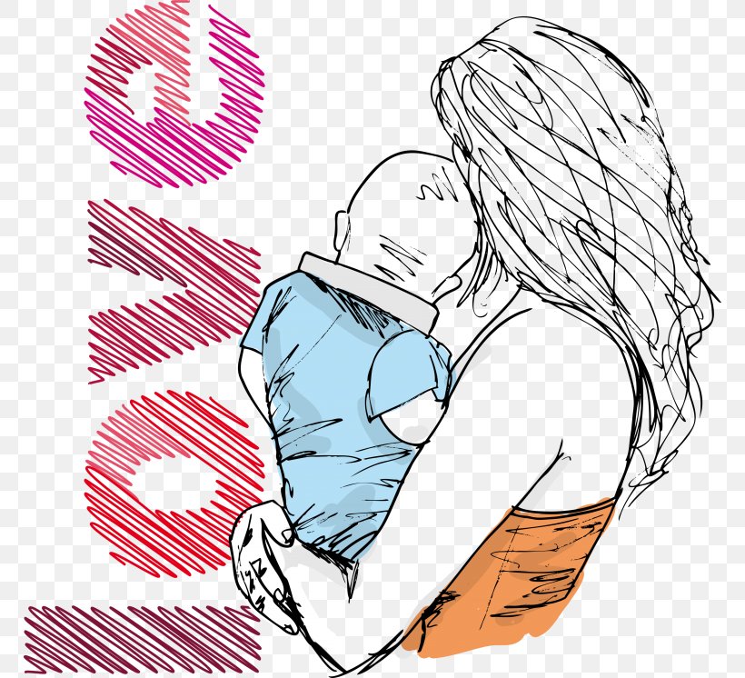 Mother Drawing Child, PNG, 768x746px, Watercolor, Cartoon, Flower, Frame, Heart Download Free