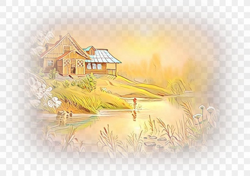 Illustration Product Design Desktop Wallpaper Graphics, PNG, 1750x1237px, Computer, Art, Grass, House Download Free