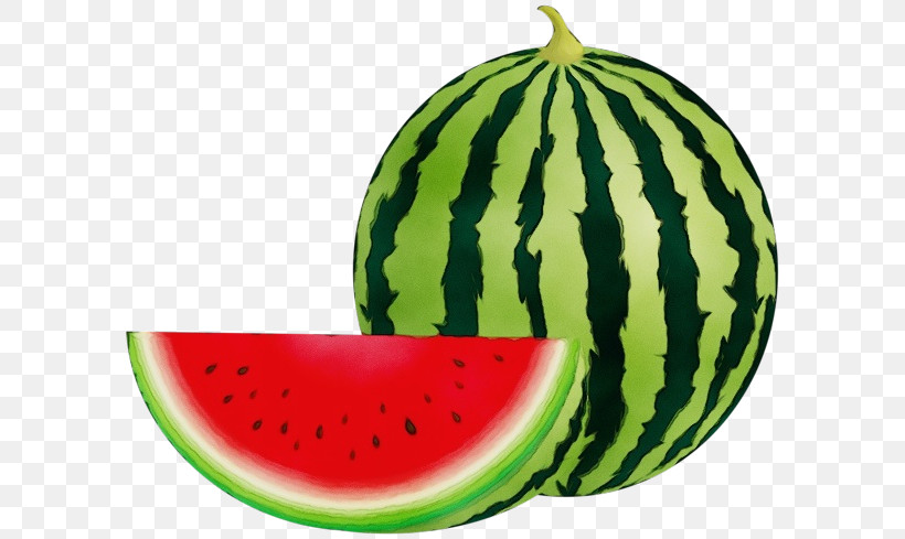 Watermelon, PNG, 600x489px, Watercolor, Cantaloupe, Citrullus, Cucumber, Cucurbits Download Free