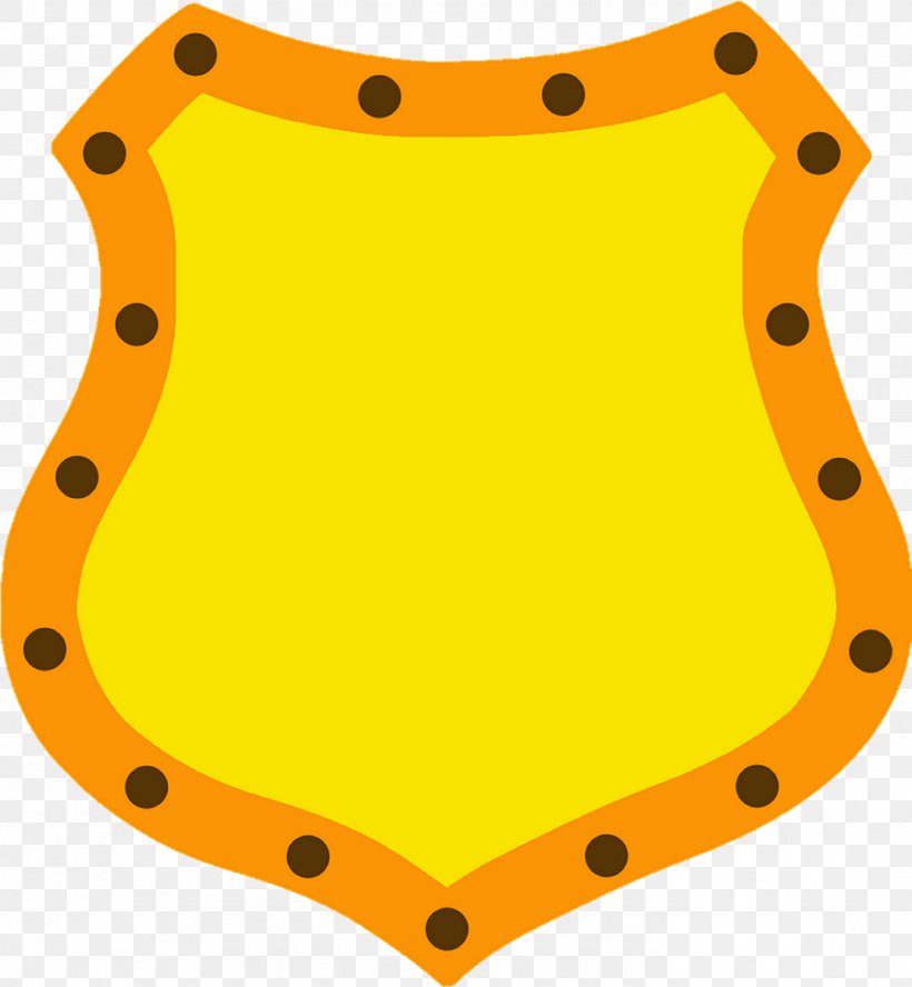 Yellow Shield Cartoon Orange, PNG, 1384x1500px, Yellow, Animation, Area, Cartoon, Designer Download Free