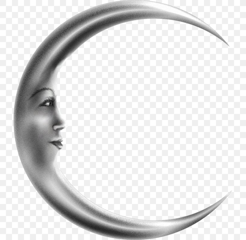 Moon Lunar Phase Clip Art, PNG, 730x800px, Moon, Black And White, Body Jewelry, Cartoon, Crescent Download Free