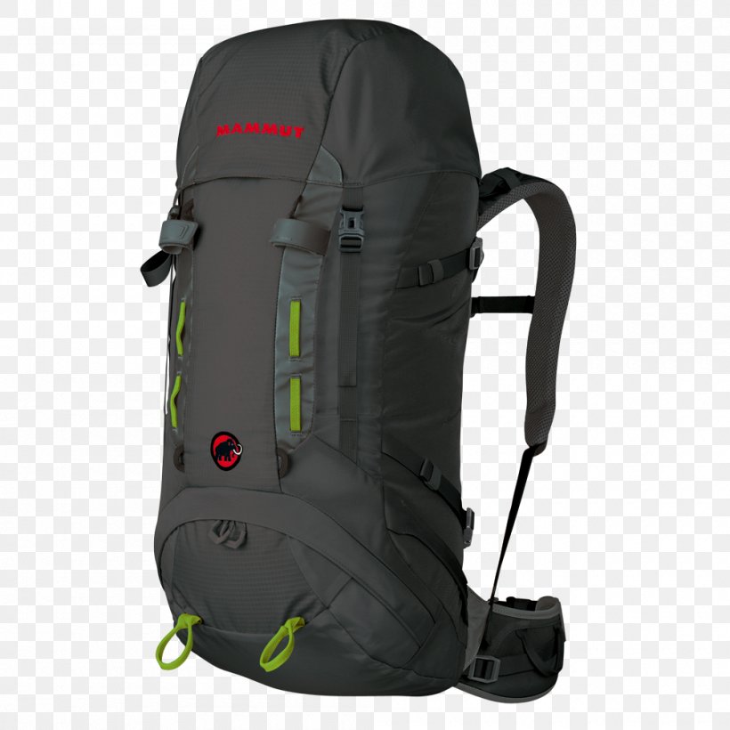 Backpack Mammut Sports Group Liter Chemical Element Mountaineering, PNG, 1000x1000px, Backpack, Bag, Black, Chemical Element, Climbing Download Free