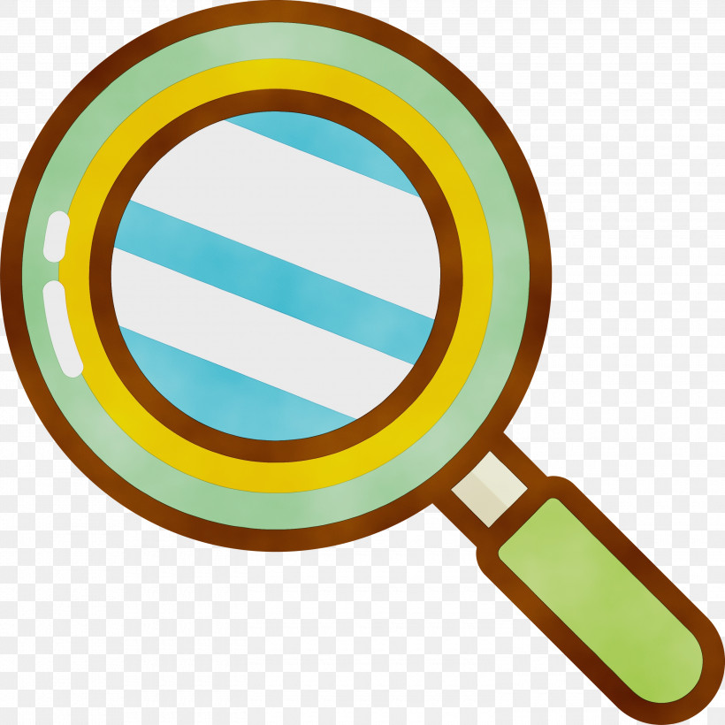 Magnifying Glass, PNG, 3000x3000px, Watercolor, Magnifying Glass, Paint, Wet Ink Download Free