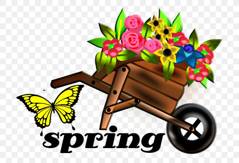 Wheelbarrow Flower Clip Art, PNG, 751x558px, Wheelbarrow, Artwork, Basket, Cart, Flower Download Free