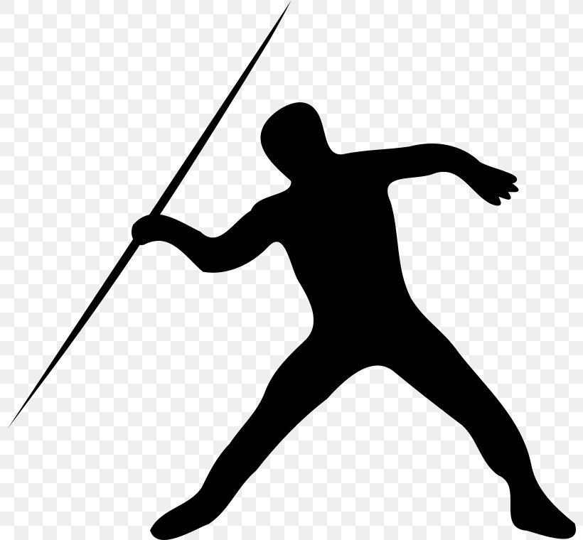 Javelin Throw Track And Field Athletics Throwing Clip Art, PNG, 800x760px, Javelin Throw, Black, Black And White, Can Stock Photo, Discus Throw Download Free