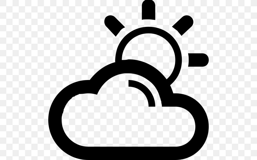 Overcast Cloud Weather Clip Art, PNG, 512x512px, Overcast, Area, Black And White, Cloud, Rain Download Free