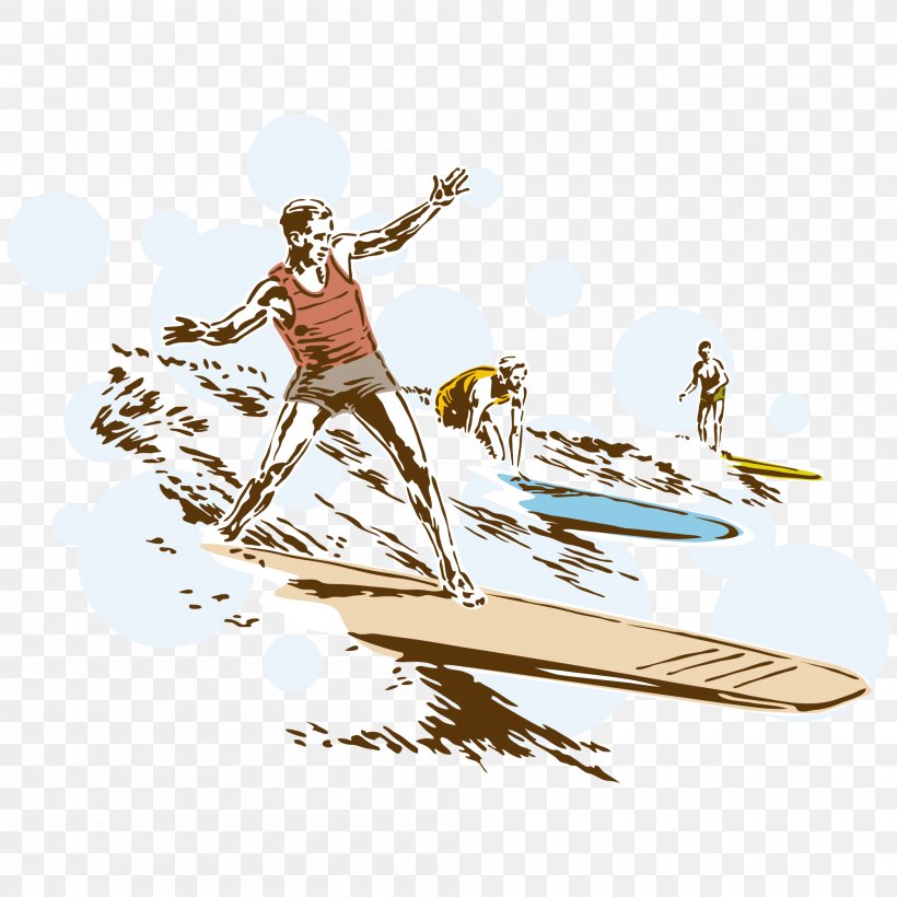Surfing Surfboard Clip Art, PNG, 2000x2000px, Surfing, Art, Cold Weapon, Drawing, Sport Download Free