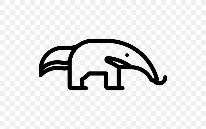 Anteater Animal, PNG, 512x512px, Anteater, Animal, Area, Black, Black And White Download Free