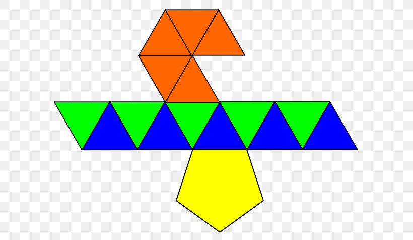 Gyroelongated Pentagonal Pyramid Net, PNG, 640x476px, Pentagonal Pyramid, Area, Base, Diagram, Elongated Pentagonal Pyramid Download Free