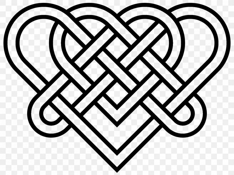 Celtic Knot Heart Triquetra Clip Art, PNG, 2000x1500px, Watercolor, Cartoon, Flower, Frame, Heart Download Free