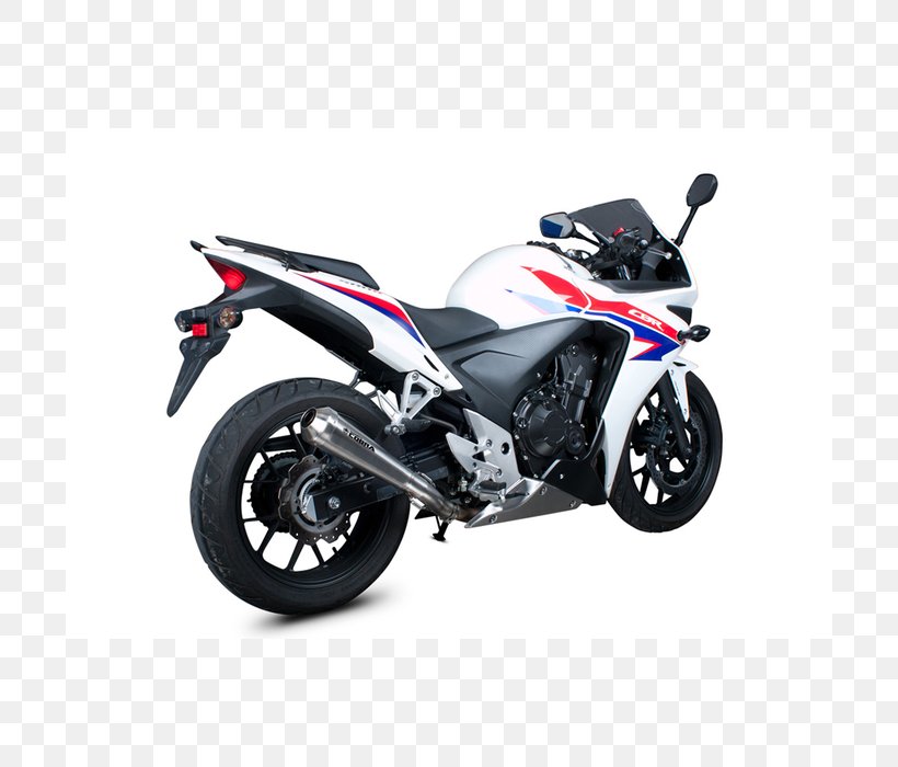 Exhaust System Honda CB500 Twin Motorcycle Honda CBR Series, PNG, 700x700px, Exhaust System, Automotive Exhaust, Automotive Exterior, Automotive Wheel System, Car Download Free
