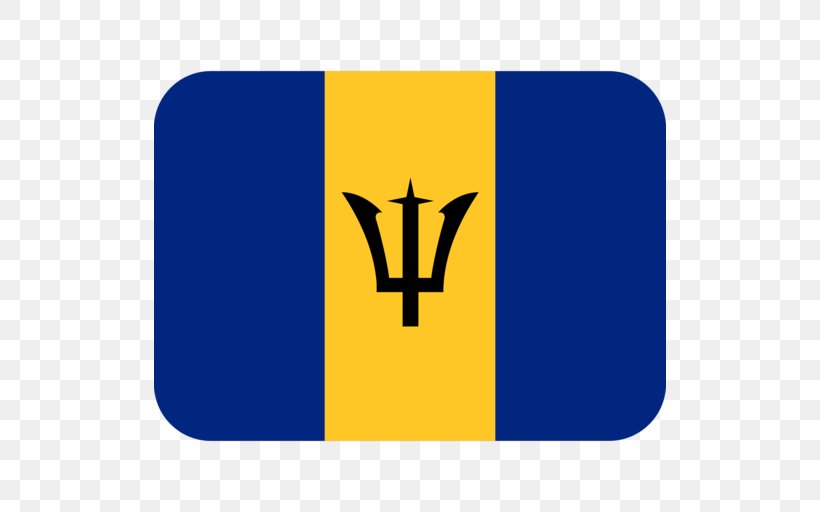 Flag Of Barbados Emoji Flags Of North America, PNG, 512x512px, Barbados, Area, Bajan Creole, Brand, Coat Of Arms Of Barbados Download Free