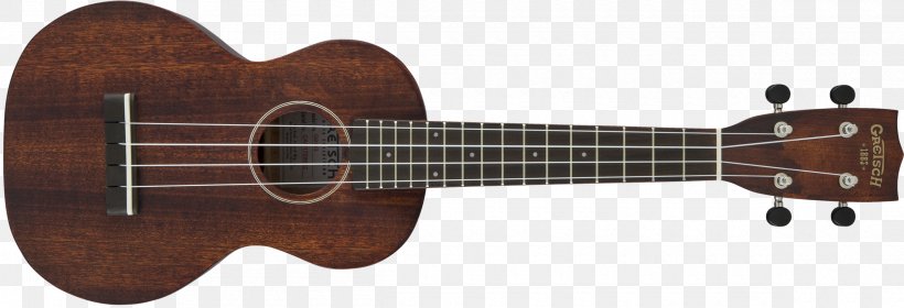 Ukulele Gretsch Musical Instruments Guitar Neck, PNG, 2400x822px, Watercolor, Cartoon, Flower, Frame, Heart Download Free