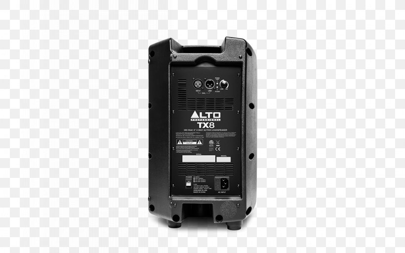 Microphone Alto Professional TX Series Loudspeaker Powered Speakers Public Address Systems, PNG, 1200x750px, Microphone, Alto Professional Tx Series, Amplifier, Audio, Audio Crossover Download Free