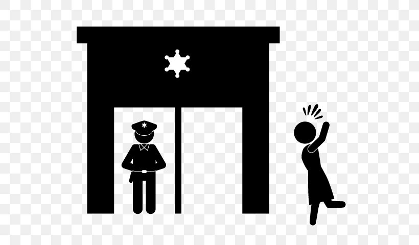 Pictogram Police Officer Kōban 巡查, PNG, 640x480px, Pictogram, Black, Black And White, Brand, Communication Download Free