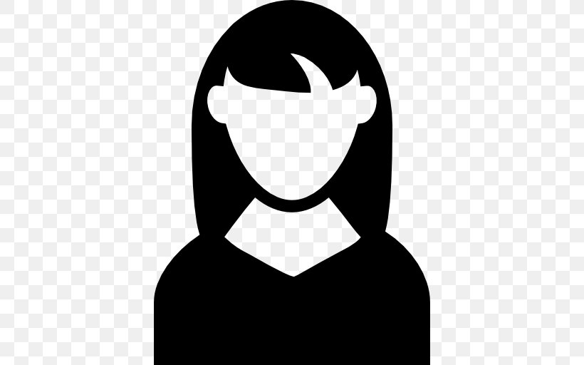 Woman Female Avatar Clip Art, PNG, 512x512px, Woman, Avatar, Black, Black And White, Facial Expression Download Free