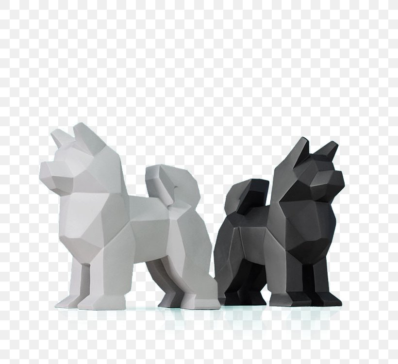 Dog Solid Geometry, PNG, 750x750px, Dog, Black And White, Figurine, Geometry, Gratis Download Free