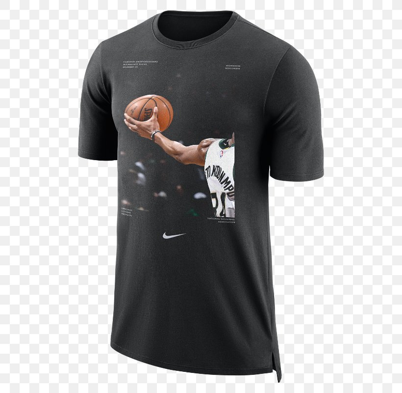 Milwaukee Bucks T-shirt Nike NBA Jersey, PNG, 800x800px, Milwaukee Bucks, Active Shirt, Air Jordan, Basketball, Black Download Free