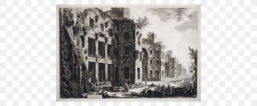 Drawing [Vedute Di Roma] Baths Of Diocletian Architecture Painting, PNG, 1446x600px, Drawing, Architecture, Art, Artist, Artwork Download Free