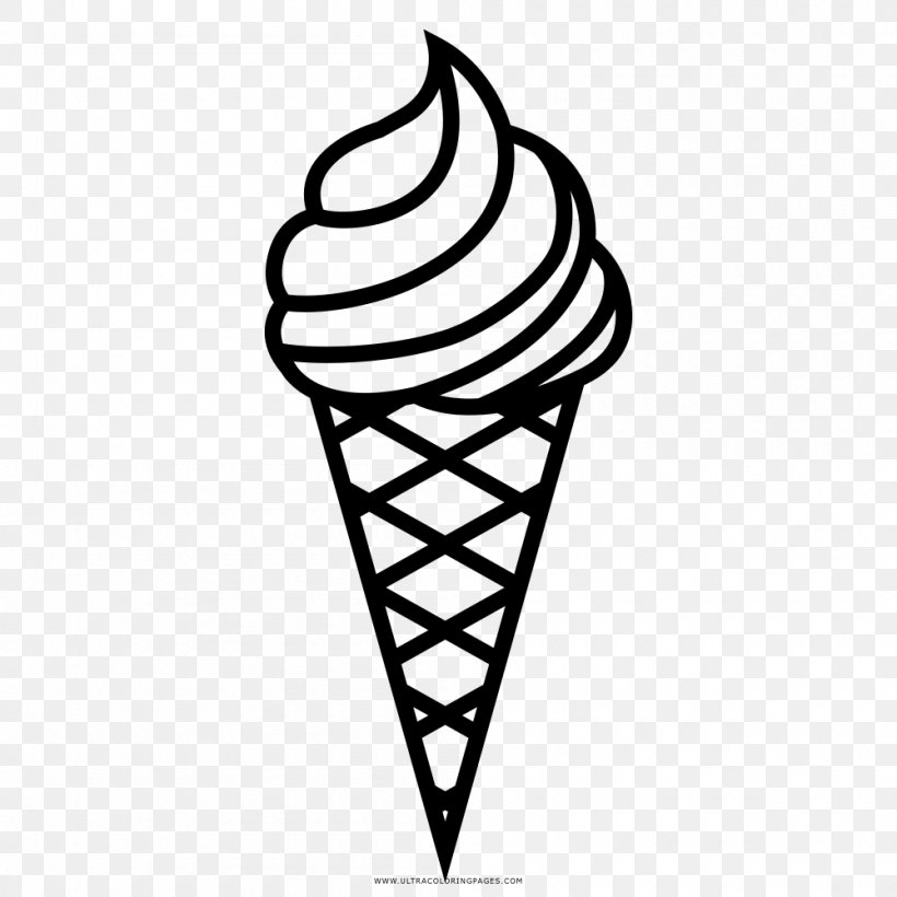 Ice Cream Cones Chocolat Liégeois Coloring Book Icecream Popsicle & Bars Chef, PNG, 1000x1000px, Ice Cream, Black And White, Child, Coloring Book, Cone Download Free