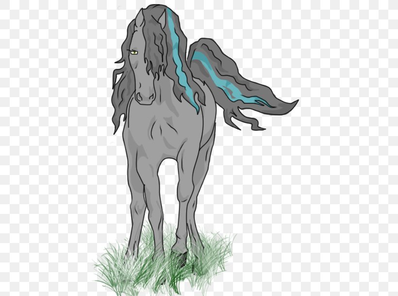 Mustang Unicorn Illustration Freikörperkultur Wildlife, PNG, 441x609px, Mustang, Animated Cartoon, Art, Fictional Character, Grass Download Free