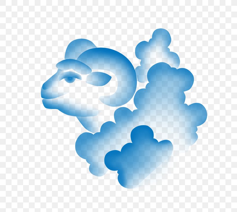 Sheep Goat Euclidean Vector Aries, PNG, 728x733px, Sheep, Aries, Blue, Cloud, Constellation Download Free