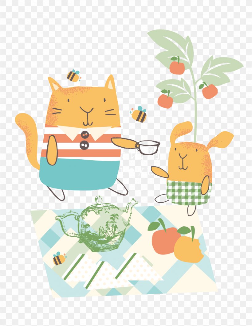Cartoon Picnic Illustration, PNG, 1193x1546px, Cartoon, Area, Art, Food, Home Accessories Download Free