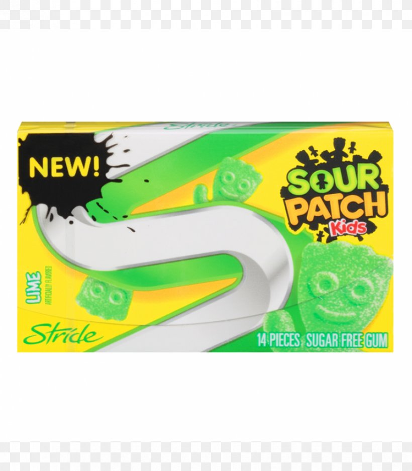 Chewing Gum Stride Sour Patch Kids Trident Juicy Fruit, PNG, 875x1000px, Chewing Gum, Brand, Bubble Gum, Bubble Tape, Cadbury Download Free