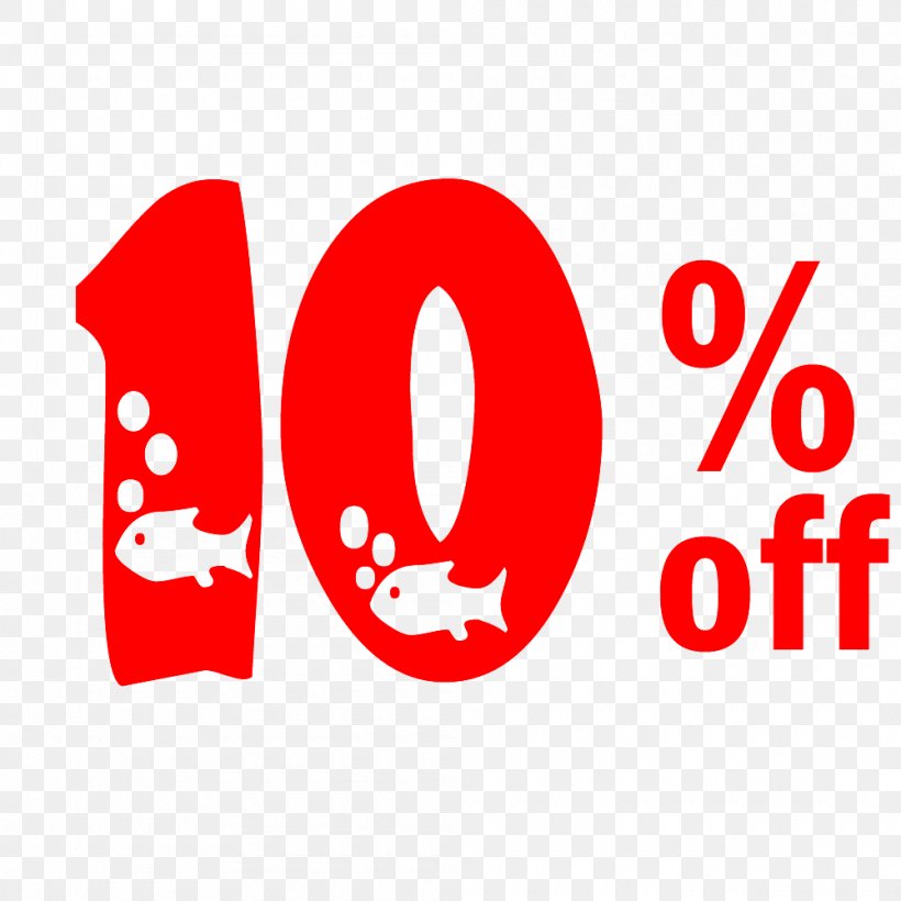 New Year Sale 10% Off Discount Tag., PNG, 1000x1000px, Brand, Area, Logo, Number, Red Download Free
