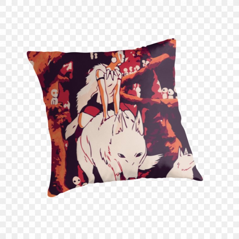 Throw Pillows Cushion Princess Mononoke, PNG, 875x875px, Throw Pillows, Cushion, Pillow, Princess Mononoke, Textile Download Free