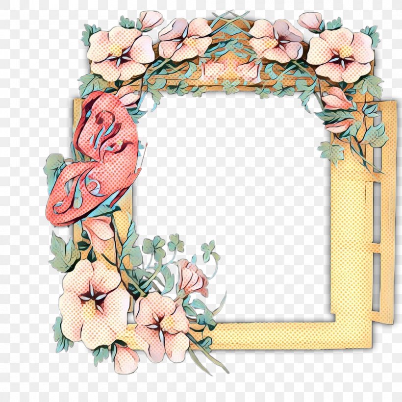 Vintage Flowers Frame, PNG, 1000x1000px, Pop Art, Chambranle, Cuadro, Door, Floral Design Download Free