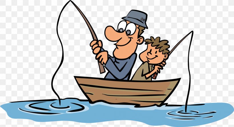 Father's Day Fishing Son Clip Art, PNG, 2111x1154px, Father, Artwork, Boating, Cartoon, Father S Day Download Free