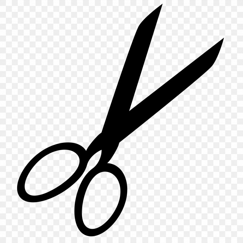 Scissors Hair-cutting Shears Clip Art, PNG, 3000x3000px, Scissors, Black And White, Cosmetologist, Haircutting Shears, Rubber Bands Download Free