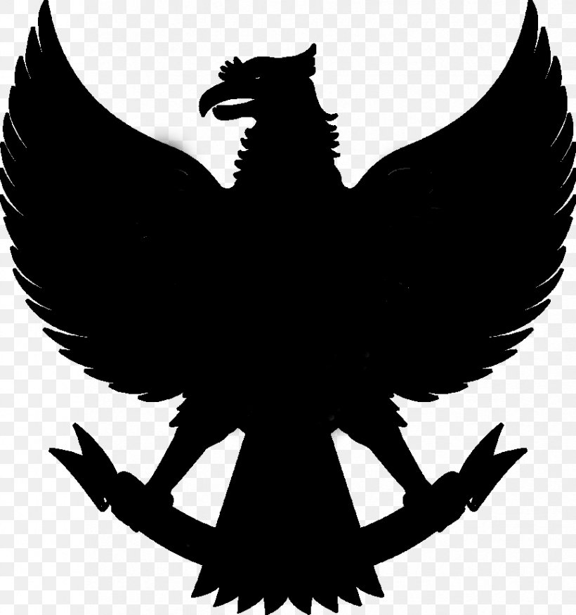 National Emblem Of Indonesia Garuda Symbol Flag Of Indonesia, PNG, 865x924px, Indonesia, Beak, Bird, Bird Of Prey, Black And White Download Free