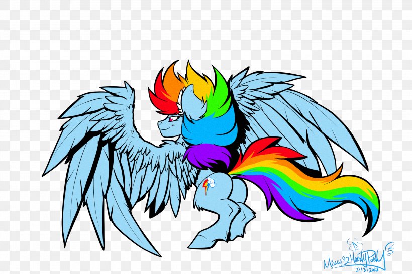 Rainbow Dash My Little Pony Macaw, PNG, 3000x2000px, Rainbow Dash, Art, Artwork, Beak, Bird Download Free