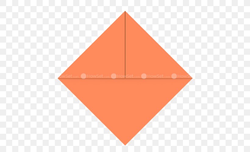 Triangle Point Origami, PNG, 500x500px, Triangle, Orange, Origami, Point, Rectangle Download Free
