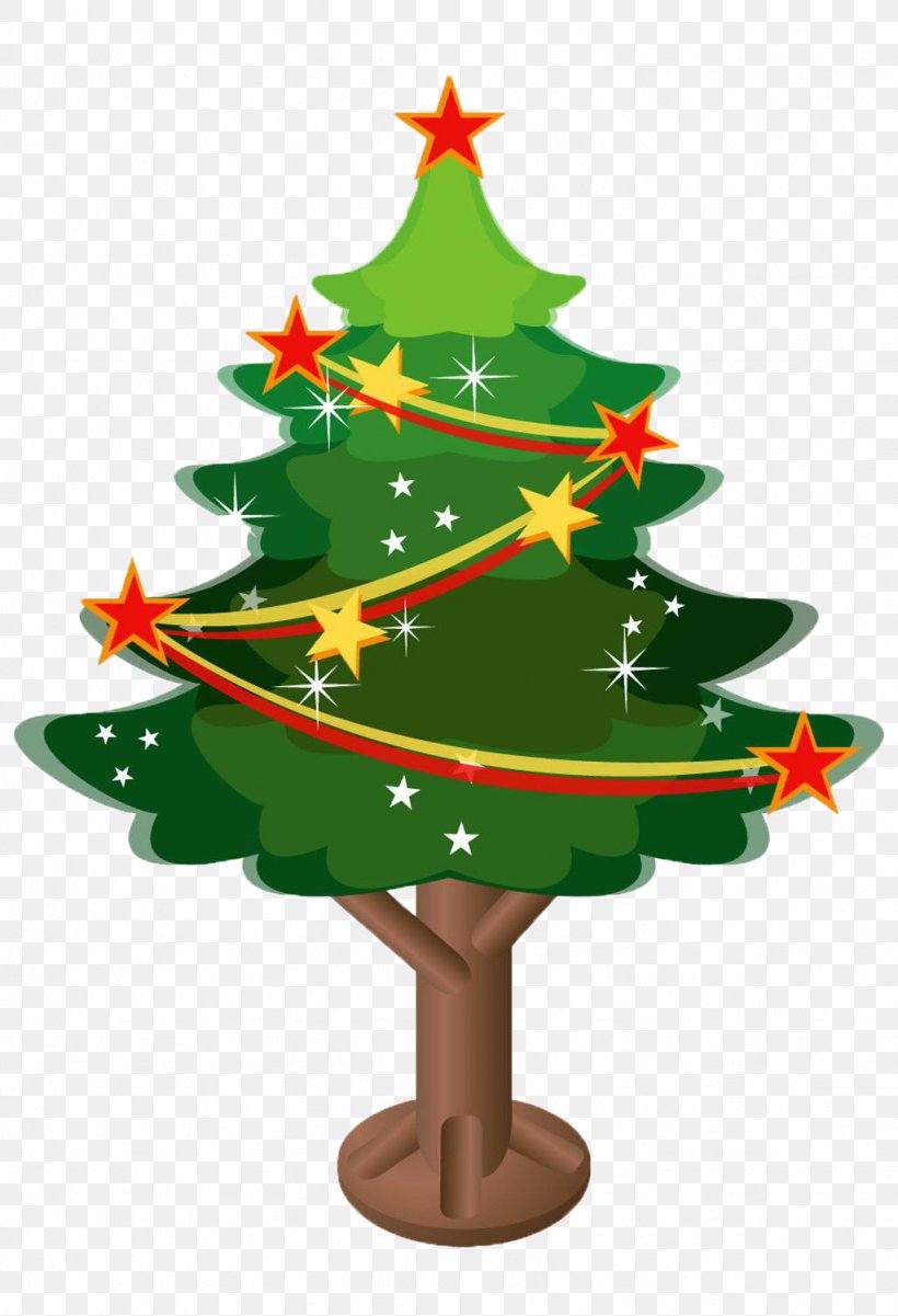 Cartoon Christmas Tree, PNG, 1024x1500px, Santa Claus, Advent Calendars, Cafe Sfa, Christmas, Christmas Decoration Download Free